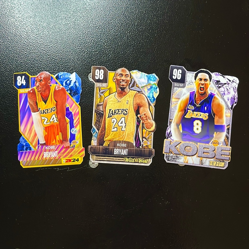 Kobe Bryant NBA 2k24 La Lakers Sticker Pack Basketball Decals Kobe Decal 3pc New